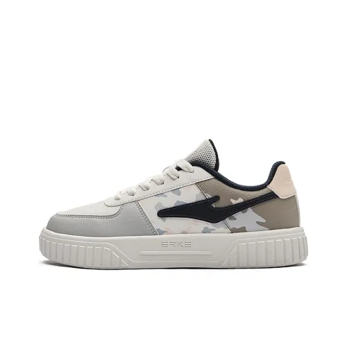 Erke Устойчивый к истиранию Легкий Низкий Топ Скейтборд Кроссовки Женские Асфальт Серый