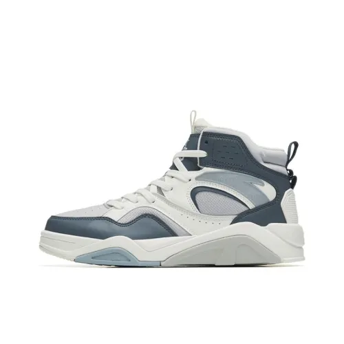 ANTA Flame 3 Non Slip Легкие Высокие Кроссовки для скейтбординга Мужские Белые и Синие