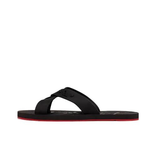 CL Loubi Flip Flops Мужские Черные