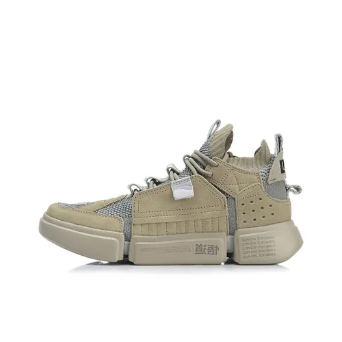 LINING Enlightenment Ace Paris Мода Одежда Неделя MID Топ Спортивная Повседневная Обувь Мужская Хаки