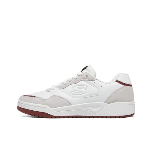 Skechers Низкие Кроссовки для скейтбординга Мужские Серые Белые