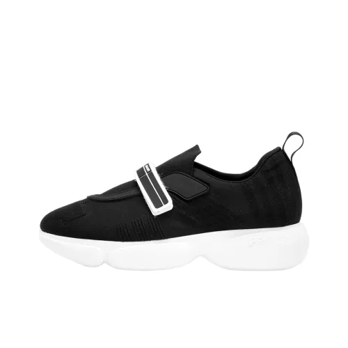 PRADA Устойчивая к истиранию Низкая Повседневная Обувь Женская Черная