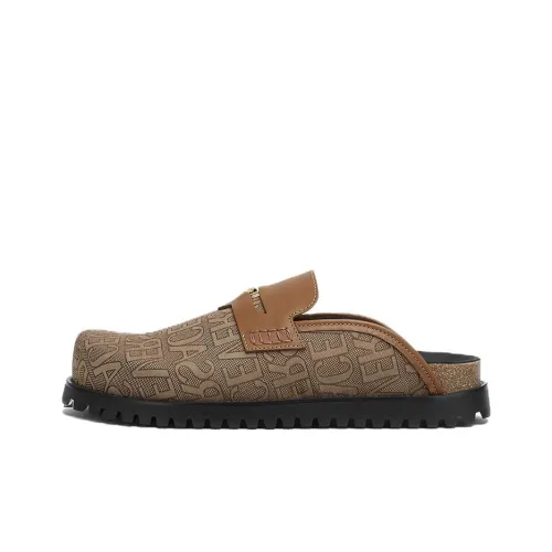 VERSACE Allover Домашние тапочки Мужские Коричневые