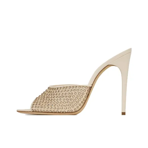 SAINT LAURENT Слипоны Женские Бежевые