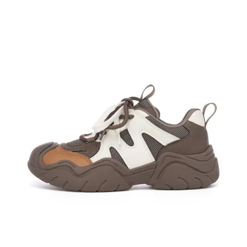 A02 Toby Черный Низкий Топ Кроссовки с Толстой Подошвой Женские