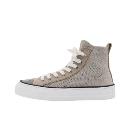 BRUNELLO CUCINELLI Скейтборд Кроссовки Женские Бежевые