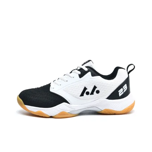 LEFUS Низкий Топ Бадминтон Обувь Унисекс Белый Черный