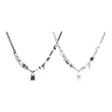 Маленький Призрак Монстр Пара Ожерелье