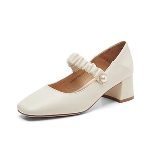 PT'SON Грубый каблук Мэри Джейн туфли 4,8 см женские