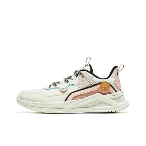 Erke Jie AO Противоскользящий Устойчивый к истиранию Низкий Топ Повседневная обувь Женская Белый Розовый Синий