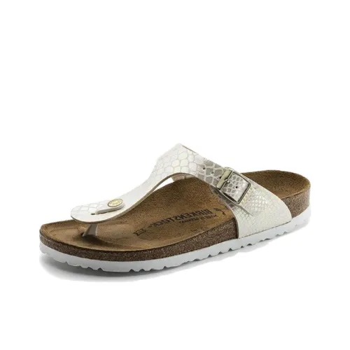 Birkenstock Gizeh Slip-Resistant Шлепанцы Женские Бежевые Стандартные