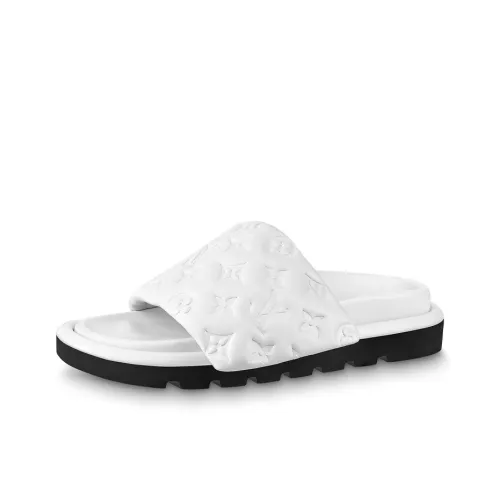 LOUIS VUITTON Pool Pillow Comfort Слипоны Женские Белые