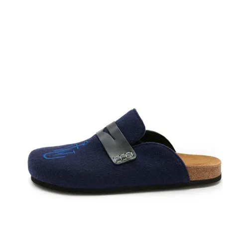 JW Anderson Домашние тапочки Женские Морской синий