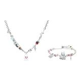 Белый Маленький Призрак Монстр Ожерелье + Карнавальная Вечеринка Маленький Призрак Браслет Яркий Цвет