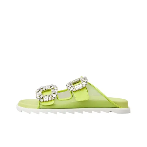 Roger Vivier Slidy Viv' Stylish Sandals Женские Зеленые