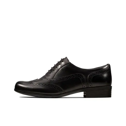 Clarks Повседневные кожаные туфли с низким верхом, черные, женские