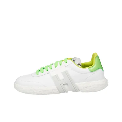 HOGAN Низкий Топ Спортивная Повседневная Обувь Женская Белый Зеленый