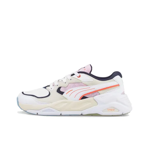 PUMA TRC Mira RE Коллекция TRC Mira RE Low Топ Спортивная повседневная обувь Женская Белый Розовый