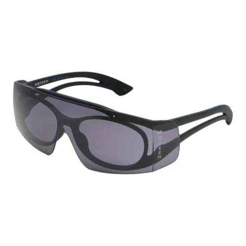 Alexander McQueen Нерегулярная форма Солнцезащитные очки Унисекс Черный