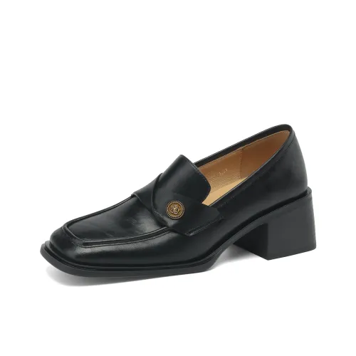 F·LOVES·f Лоферы 5 см Женские Черные