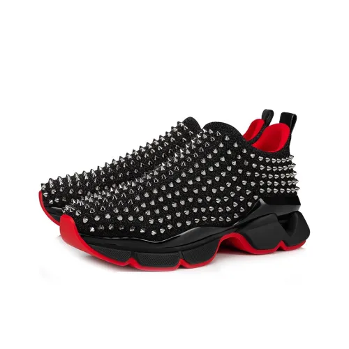 CL SPIKE Sock Low Топ Повседневная обувь Мужская Черная Красная