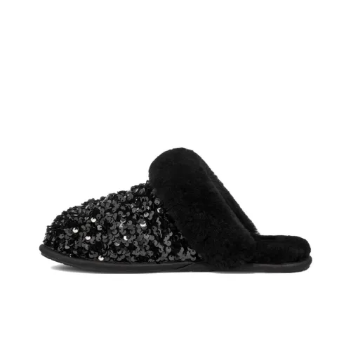 UGG Резиновая подошва Домашние тапочки Женские Черный