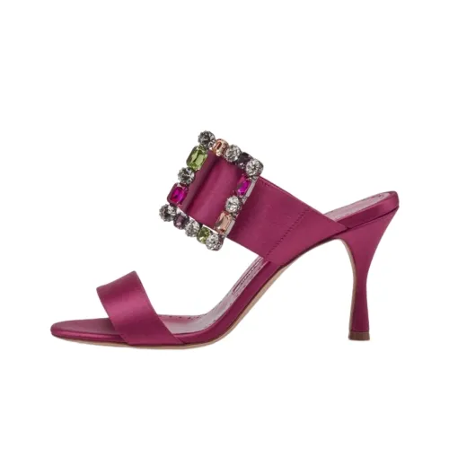 MANOLO BLAHNIK Слипоны Женские Розовый Красный