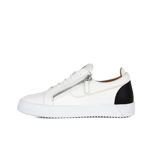 Giuseppe Zanotti GZ Low Топ Стильные Скейтбординги Женские Белый Черный