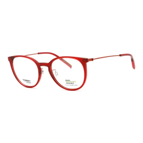 Tommy Hilfiger Пластик Кошачий глаз Оправы для очков Мужской Красный