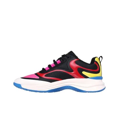 Skechers Ashley Парк X Аbrasion Resistant Дышащий Низкий Топ Повседневная Обувь Женская Черная Синяя