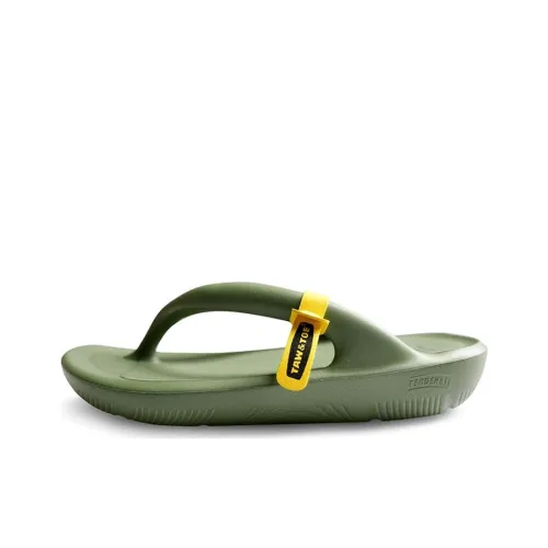 TAW TOE Шлепанцы Унисекс Оливково-зеленый