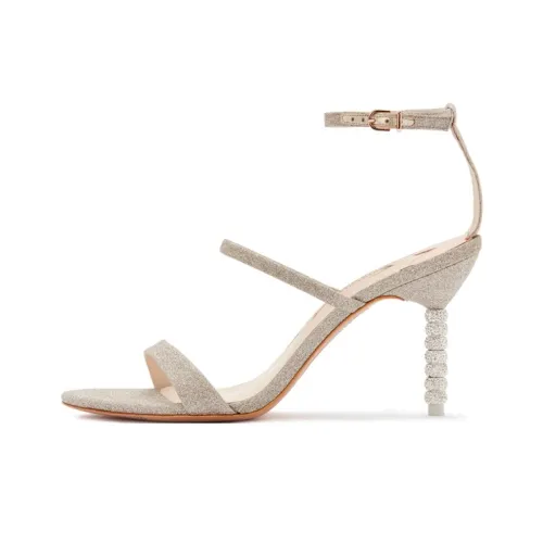 SOPHIA WEBSTER ROSALIND one Ремень Сандалии 8,5 см Женские Шампанское