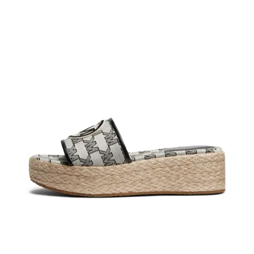 MICHAEL KORS Слипоны Женские Бежевый Черный