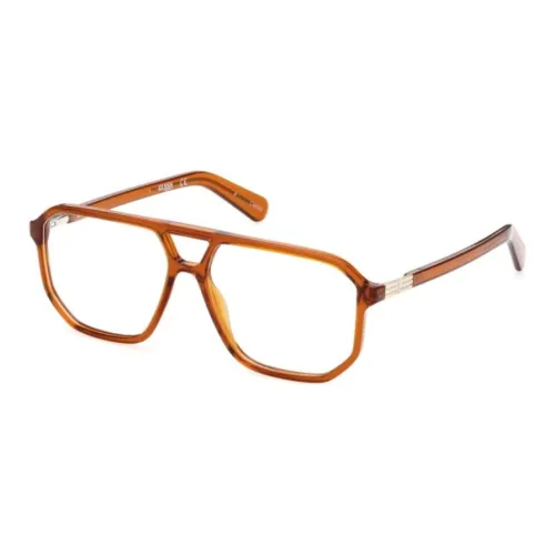 GUESS Пластик Нерегулярная форма Оправы для очков Унисекс Оранжевый