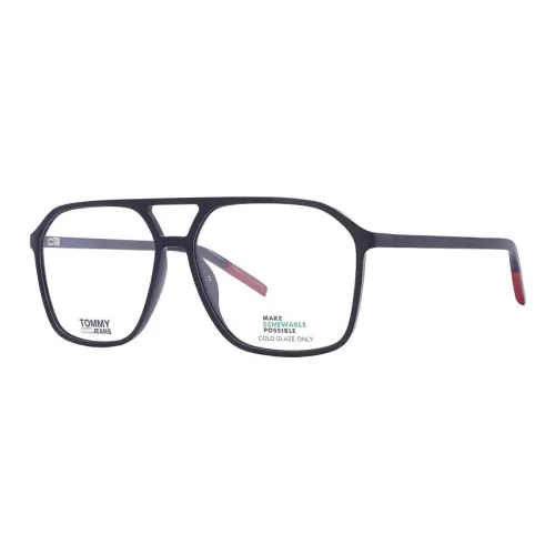 Tommy Hilfiger Пластик Aviator Оправа для очков Мужской Черный