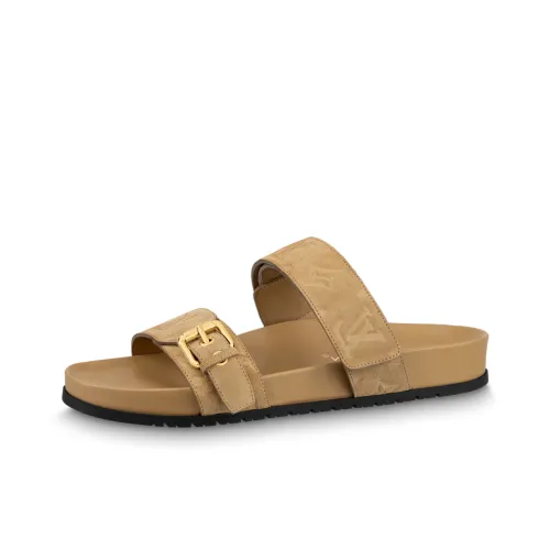 LOUIS VUITTON Bom Dia Слипоны Женские Коричневый