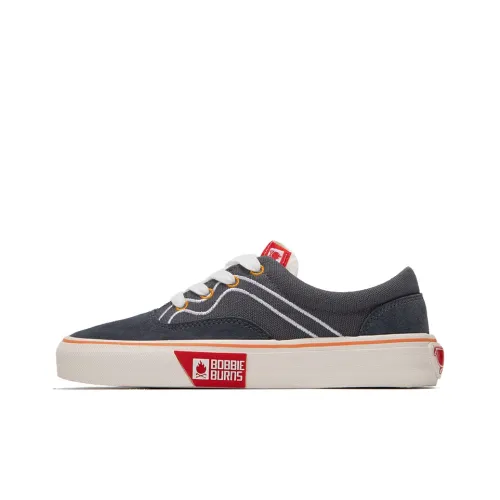 BOBBIE BURNS Slip-resistant Abrasion-resistant Low-top Canvas Shoes Unisex Gray BOBBIE BURNS Противоскользящие Износостойкие Низкие Кеды Унисекс Серый