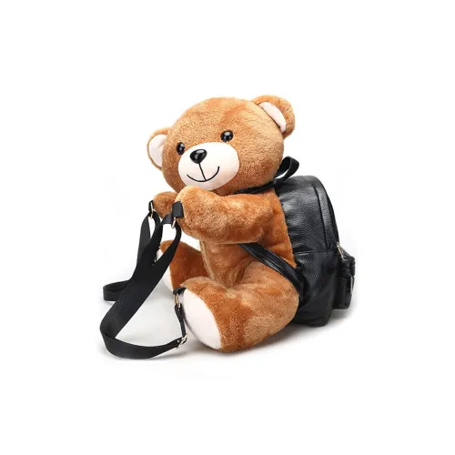 Bywhich Плюшевый Рюкзак Обычный Женский Коричневый