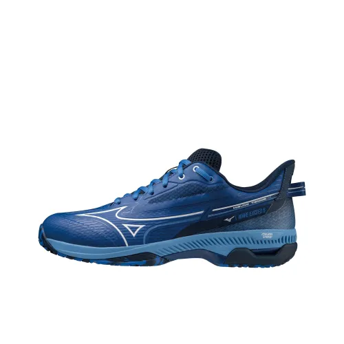 Mizuno Wave Exceed 5 SW OC противоскользящие устойчивые к истиранию низкий топ теннисные кроссовки синий белый