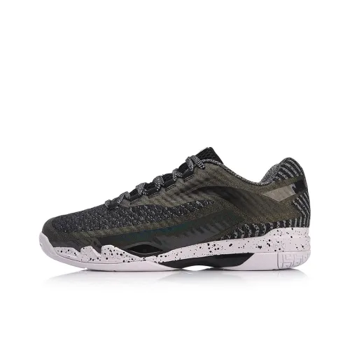 LINING Avant Garde Shock Absorbers Rebound Low Top Беговые кроссовки Unisex Черный Зеленый