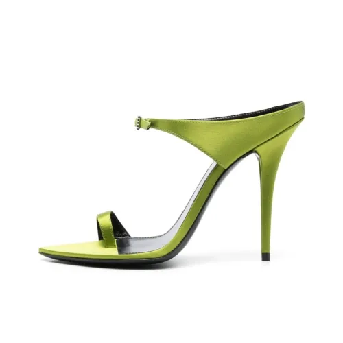 SAINT LAURENT Шлепанцы Женские Зеленые