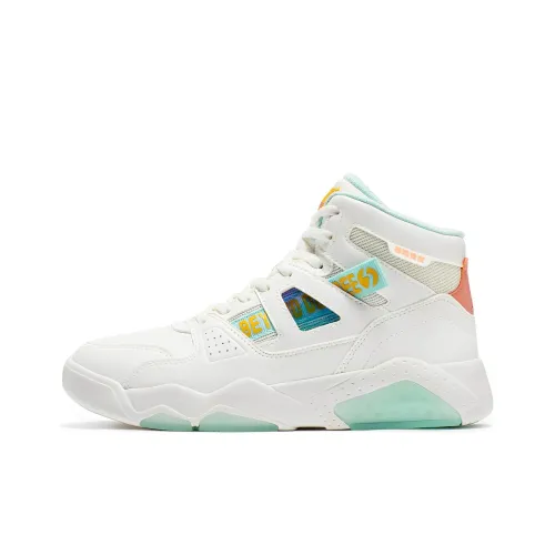 361° Slip Устойчивый к истиранию Теплоизоляционный Высокий Топ Скейтборд Кроссовки Женские Белый Зеленый