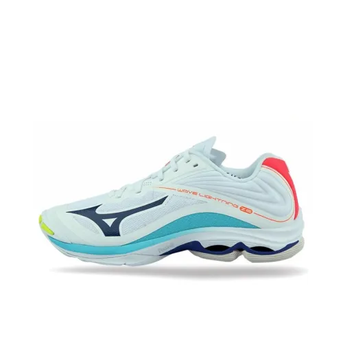 Mizuno Wave Lighting Z6 Противоскользящие Устойчивые к истиранию Дышащие Низкие Кроссовки для тренировок Унисекс Синий Черный Красный