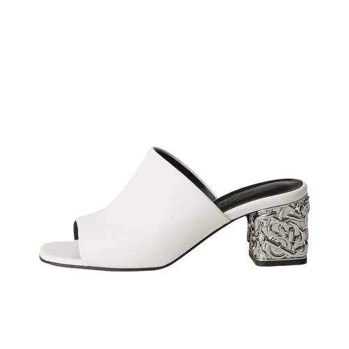 HERMES Слипоны 6 см Женские Белые