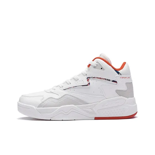 361° Легкий Устойчивый к скольжению и Износостойкий Высокий Топ Скейтборд Кроссовки Белый Красный