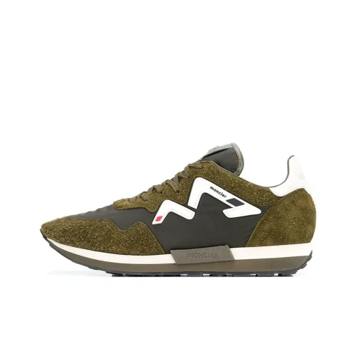 Moncler Амортизация Низкий Топ Спортивная Повседневная Обувь Мужская Зеленая Серый