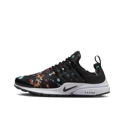 nike Presto Collection 'Брызги краски' Противоскользящий Устойчивый к истиранию Низкий Топ Повседневная обувь Мужская Черная