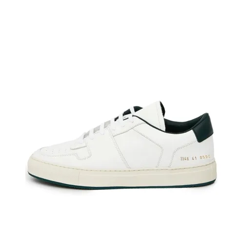 COMMON PROJECTS Низкий Топ Стильный Скейтбординг Мужской Белый Зеленый