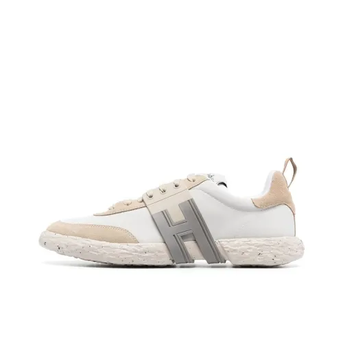 HOGAN Амортизация Низкий Топ Спортивная Повседневная Обувь Мужская Серый Бежевый