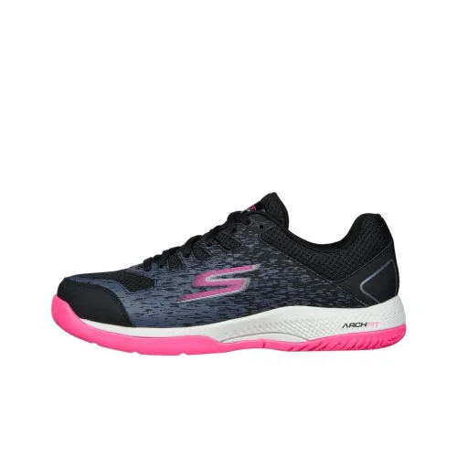 Skechers Viper Court Pickleball Низкие Кроссовки для Бега Женские Черные